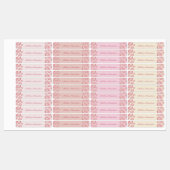 Schattigee Kleurrijke Donut Thema Waterdichte Kind Labels (Vel)