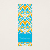 Schattigee kleurrijke doodle dot en hart design Bl Mini Visitekaartjes (Voorkant)