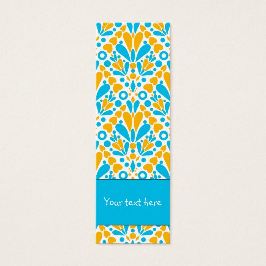 Schattigee kleurrijke doodle dot en hart design Bl Mini Visitekaartjes (Voorkant)