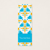 Schattigee kleurrijke doodle dot en hart design Bl Mini Visitekaartjes (Voorkant)