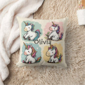 Schattigee Kleurrijke Eenhoorn Doodles Peuter T-sh Kussen (Deken)
