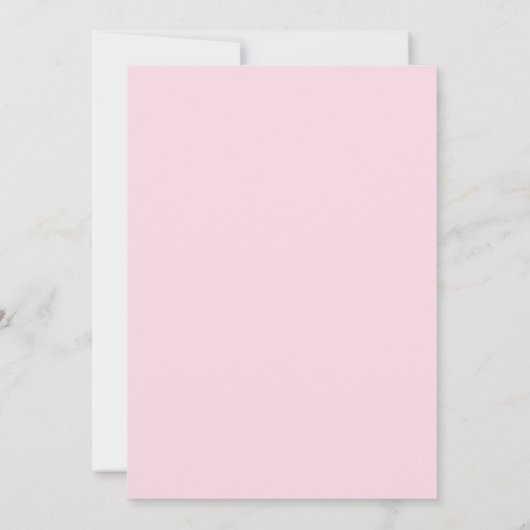 Schattigee kleurrijke eenhoorn | Pastel roze verja Kaart (Achterkant)