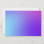 Schattigee kleurrijke eenhoorn regenboog Waterverf Kaart (Achterkant)