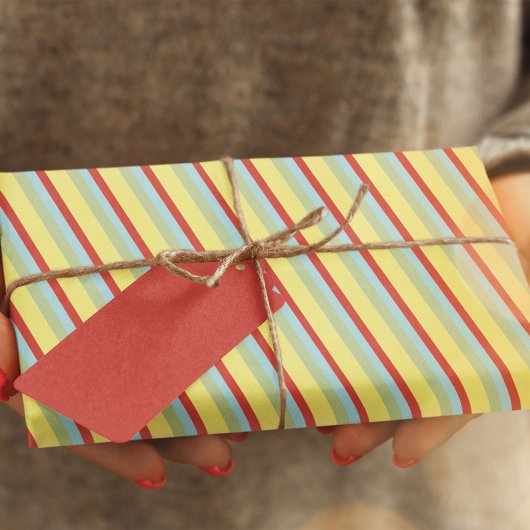 Schattigee kleurrijke eenvoudige strepen tissuepapier