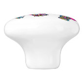 Schattigee Kleurrijke Elephant Kind Slaapkamer Dec Keramische Knop (Zijkant)