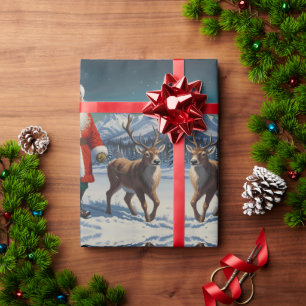 Schattigee Kleurrijke Feestelijke Kerstvakantie ve Cadeaupapier