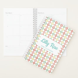 Schattigee Kleurrijke Geometrische Patroon Girly S Planner
