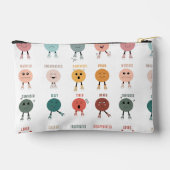 Schattigee kleurrijke gevoelsfacesgrafiek etui (Achterkant)