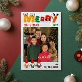 Schattigee Kleurrijke Gnomes Vrolijk Kerstfeest Ee Feestdagenkaart