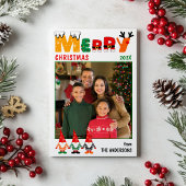 Schattigee Kleurrijke Gnomes Vrolijk Kerstfeest Ee Feestdagenkaart