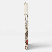 Schattigee Kleurrijke Gotische Raven & Red Rose iPhone Hoesje (Linkerkant)