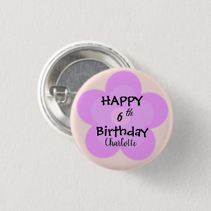 Schattigee kleurrijke Gradient daisy bloem Verjaar Ronde Button 3,2 Cm