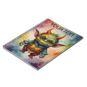 Schattigee kleurrijke grappige kleine goblin notitieboek (Linkerzijde)