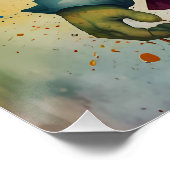 Schattigee kleurrijke grappige kleine goblin perfect poster (Hoek)