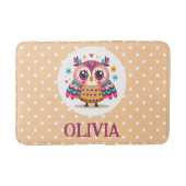 Schattigee kleurrijke grillige uil badmat (Voorkant)