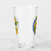 Schattigee Kleurrijke Hagedis op Branch Grote ogen Glas (Rechts)