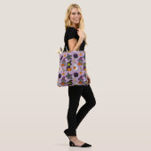 Schattigee kleurrijke Halloween Canvas tas (Op model)