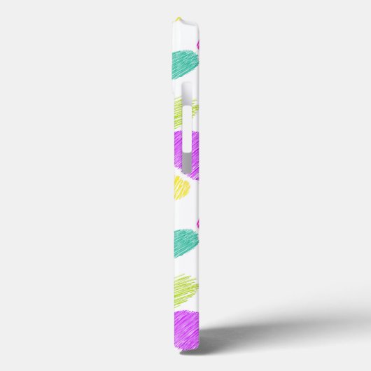 Schattigee Kleurrijke Hart Pastel Valentijn Liefde Case-Mate iPhone Case (Achterkant / Links)