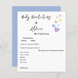 Schattigee & kleurrijke harten Baby shower Game Fl