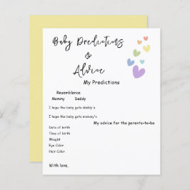 Schattigee & kleurrijke harten Baby shower Game Fl