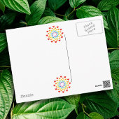 Schattigee kleurrijke harten - Happy Birthday Briefkaart