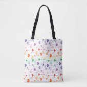 Schattigee kleurrijke harten Wavy Patroon Tote Bag (Voorkant)