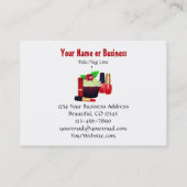 Schattigee Kleurrijke Hoge Hak Cupcake Make-up Nai Visitekaartje (Achterkant)