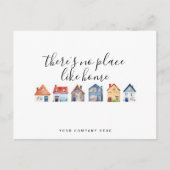 Schattigee kleurrijke huizen Vastgoed Farming Mark Briefkaart (Voorkant)