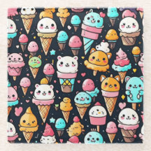 Schattigee kleurrijke ijskegels