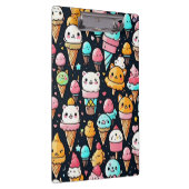 Schattigee kleurrijke ijskegels klembord (Rechts)