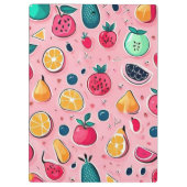 Schattigee kleurrijke ijskegels klembord (Achterkant)