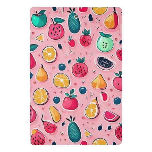 Schattigee kleurrijke ijskegels mini klembord (Achterkant)