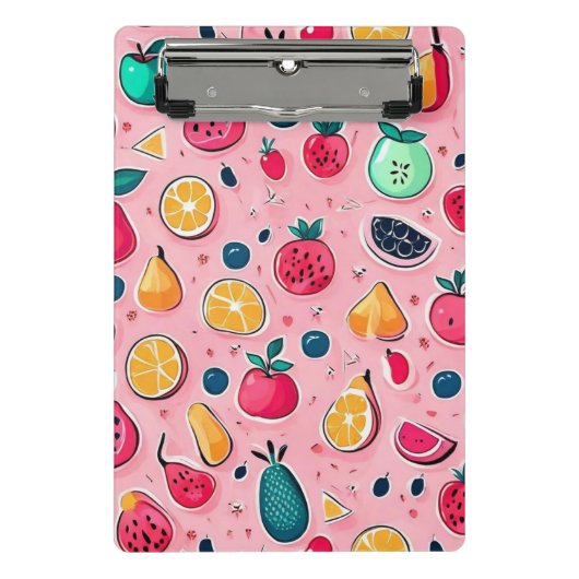 Schattigee kleurrijke ijskegels mini klembord (Voorkant)