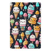 Schattigee kleurrijke ijskegels mini klembord (Achterkant)