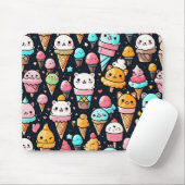 Schattigee kleurrijke ijskegels muismat (Met muis)