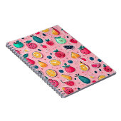 Schattigee kleurrijke ijskegels notitieboek (Rechterzijde)