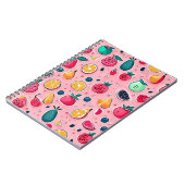 Schattigee kleurrijke ijskegels notitieboek (Linkerzijde)