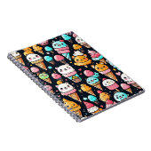 Schattigee kleurrijke ijskegels notitieboek (Rechterzijde)