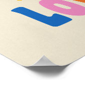 Schattigee Kleurrijke Inspirerend Quote Wall Art Poster (Hoek)