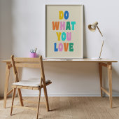 Schattigee Kleurrijke Inspirerend Quote Wall Art Poster