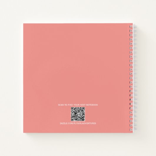 Schattigee Kleurrijke Kat, Leuk Chic, Custom Notitieboek (Achterkant)