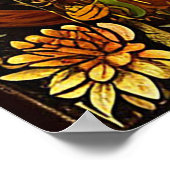 Schattigee kleurrijke katten poster (Hoek)