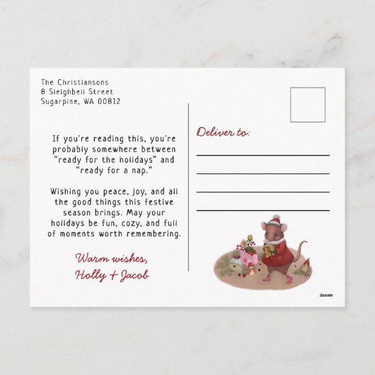 Schattigee Kleurrijke Kattenliefhebber Gevoel Graf Feestdagenkaart (Achterkant)