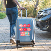 Schattigee kleurrijke Kawaii Christmas Cookie Stic Sticker (Koffer Insitu)