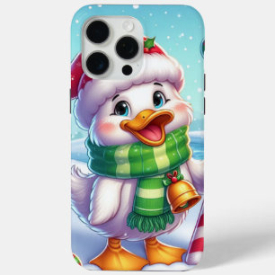 Schattigee Kleurrijke Kerst eend iPhone 15 Pro Max Hoesje