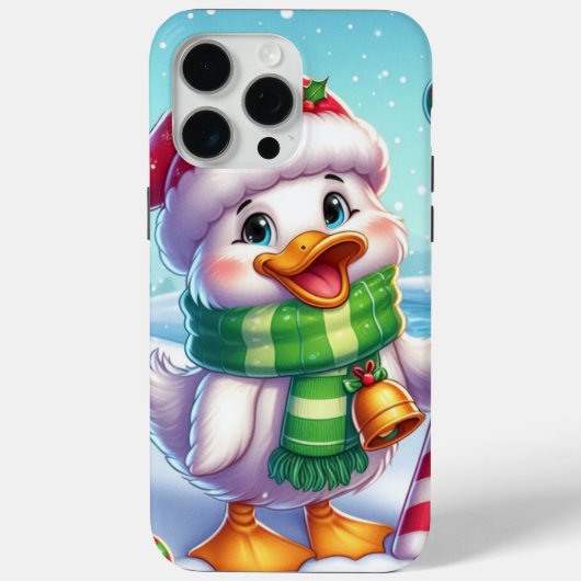 Schattigee Kleurrijke Kerst eend Case-Mate iPhone Case (Achterkant)