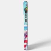 Schattigee Kleurrijke Kerst eend Case-Mate iPhone Case (Achterkant / Links)