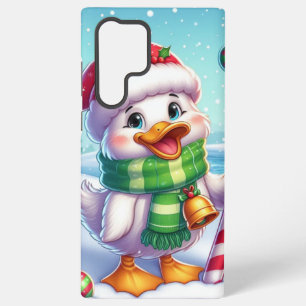 Schattigee Kleurrijke Kerst eend Samsung Galaxy Hoesje