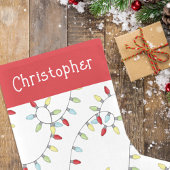 Schattigee Kleurrijke Kerst String Lights Whimsica Kleine Kerstsok