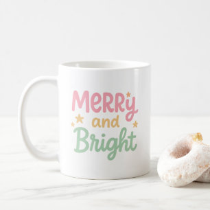 Schattigee kleurrijke kerstdagen koffiemok